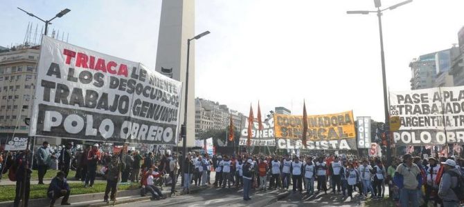 Leve suba de 2% de los piquetes durante mayo Leve suba de 2% de los piquetes durante mayo