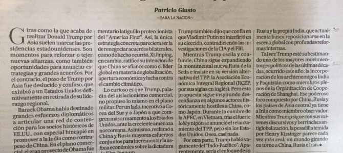 Columna de Patricio Giusto en La Nación