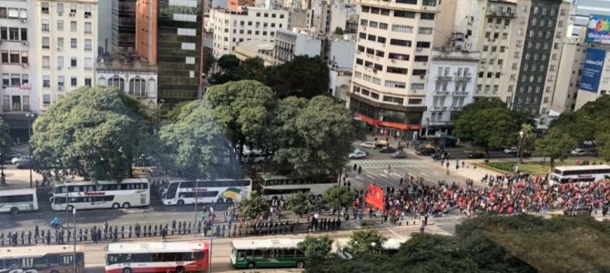 Los piquetes bajaron por primera vez en el año Los piquetes bajaron por primera vez en el año