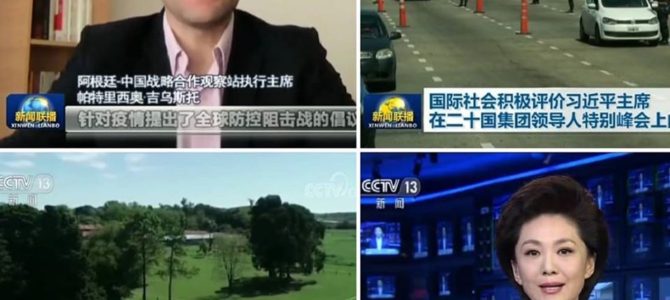 Patricio Giusto, otra vez en el noticiero central de la TV china