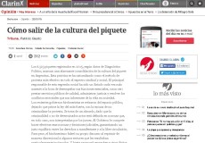 Columna de opinión de Patricio Giusto en el diario Clarín