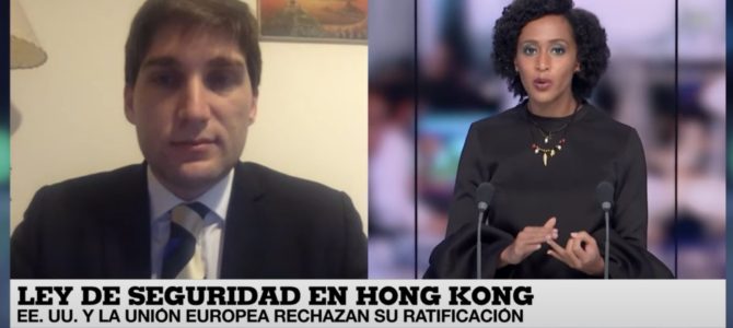 Entrevista con France 24 sobre Hong Kong
