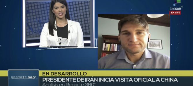 Nueva entrevista con TeleSur de Venezuela